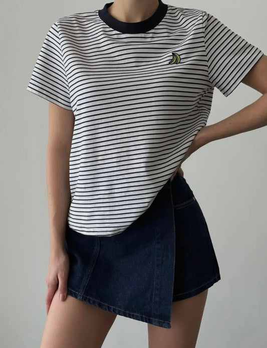 Banana Stripe Tee