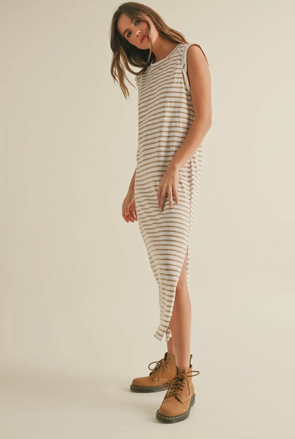 Striped Midi Dress