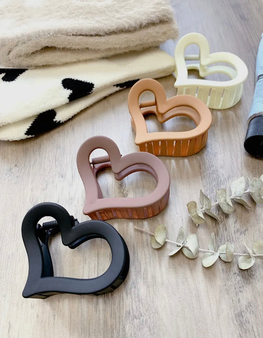 Heart Claw Clips