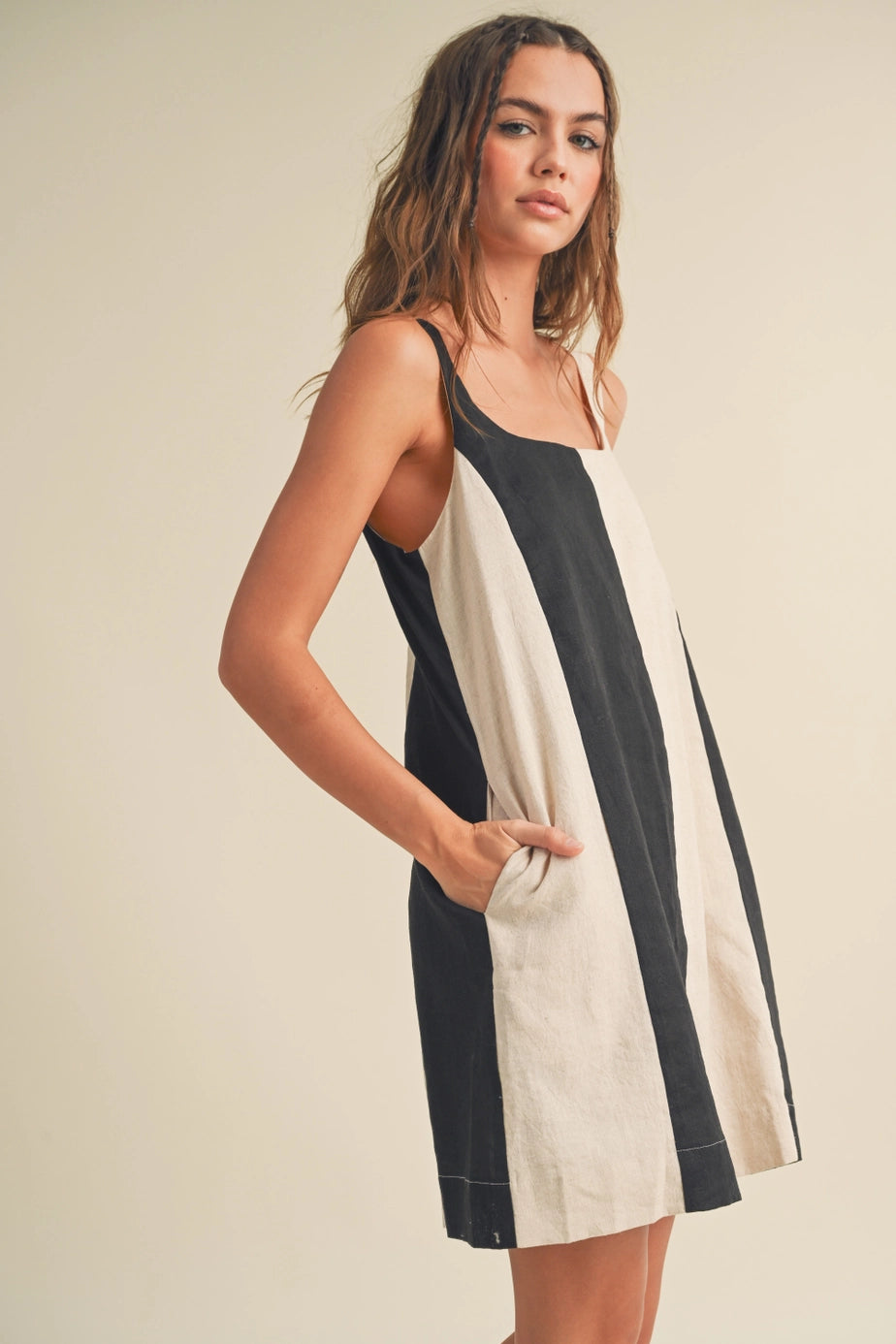 Colour Block Mini Dress