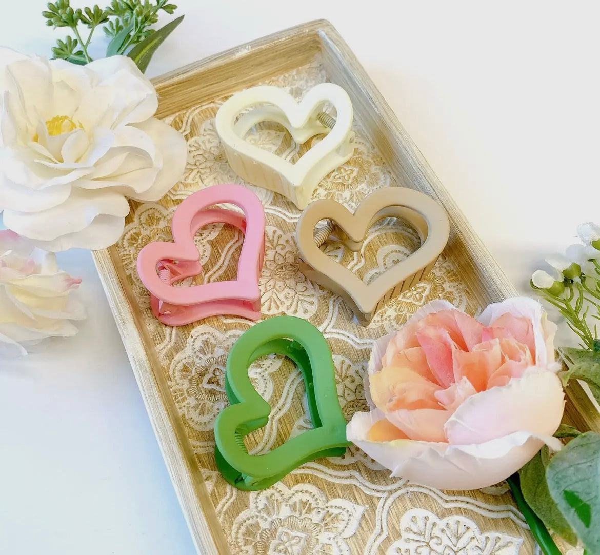 Heart Claw Clips