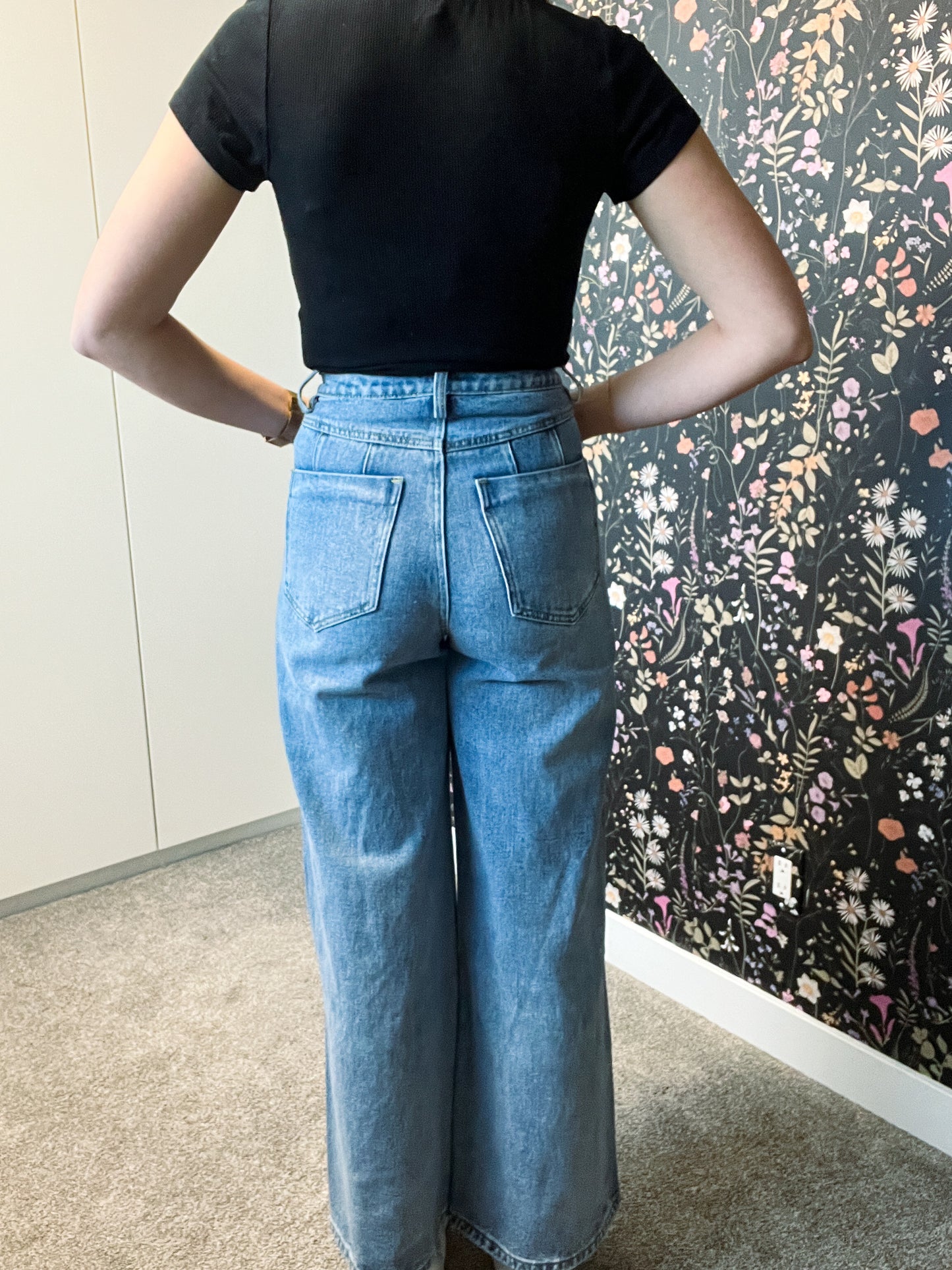 High Rise Wide Leg Jeans