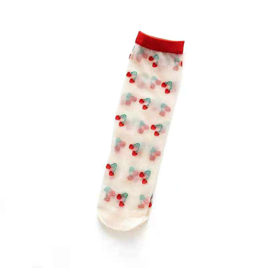 Sheer Fruit Socks