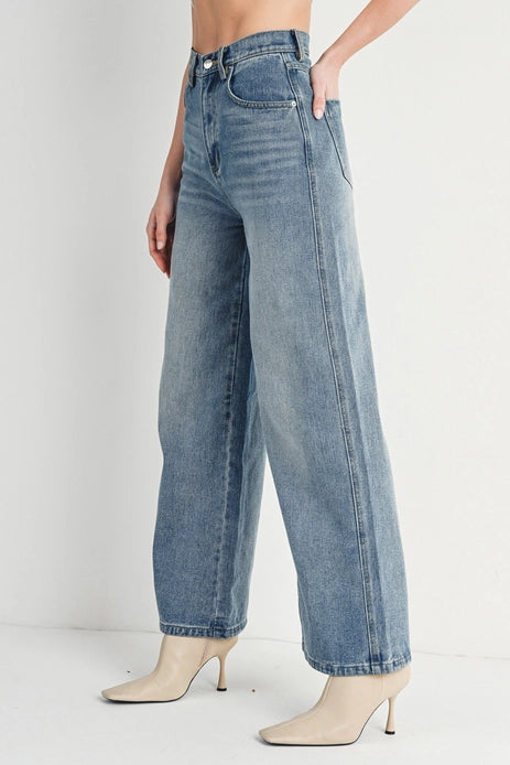 High Rise Wide Leg Jeans