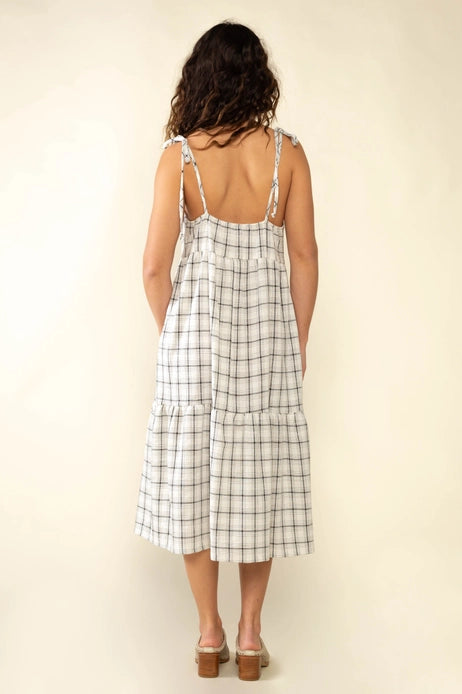 Plaid Tie Strap Dress