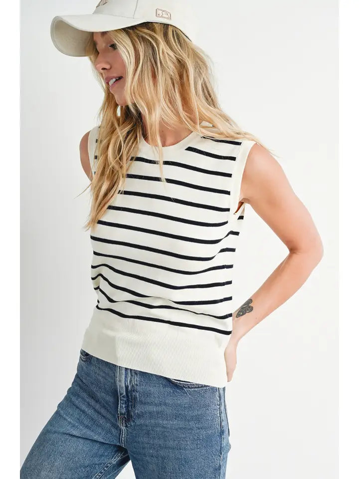 Striped Knit Tank