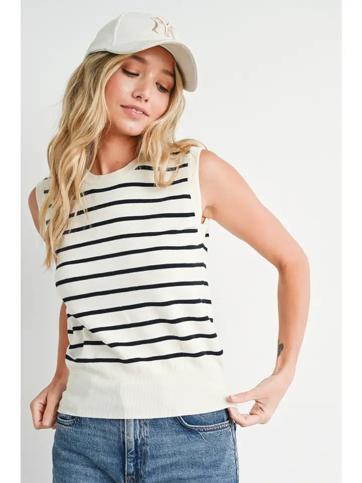 Striped Knit Tank