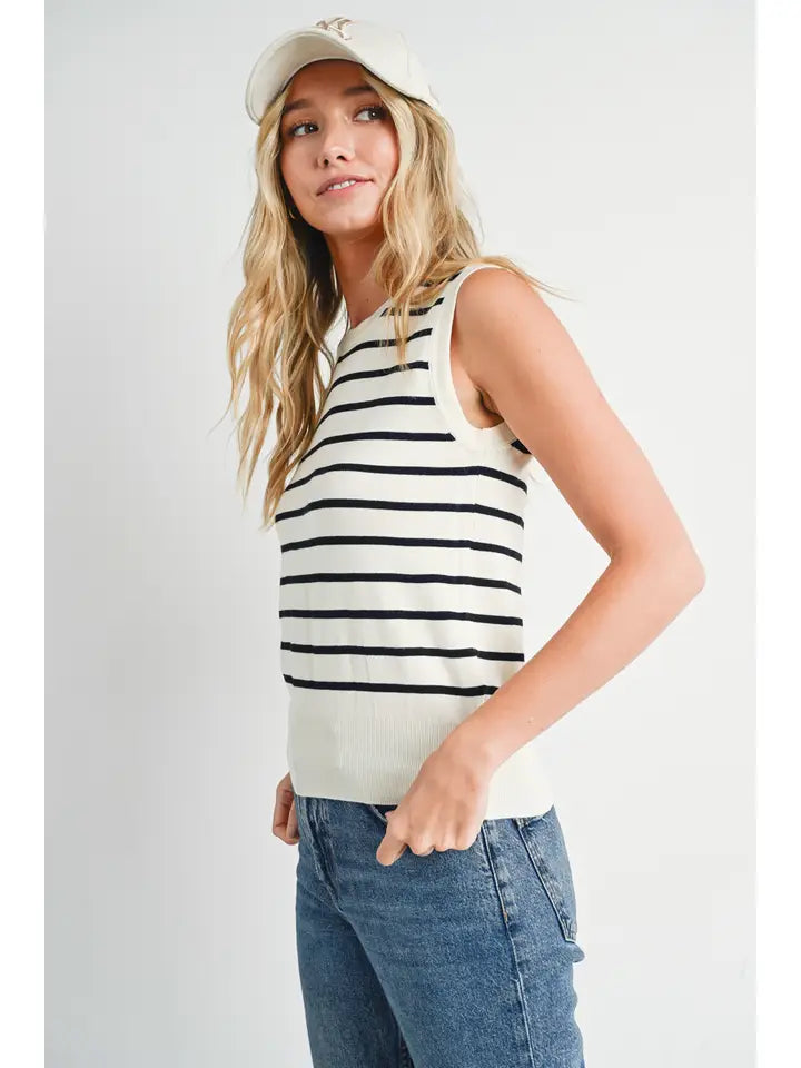 Striped Knit Tank