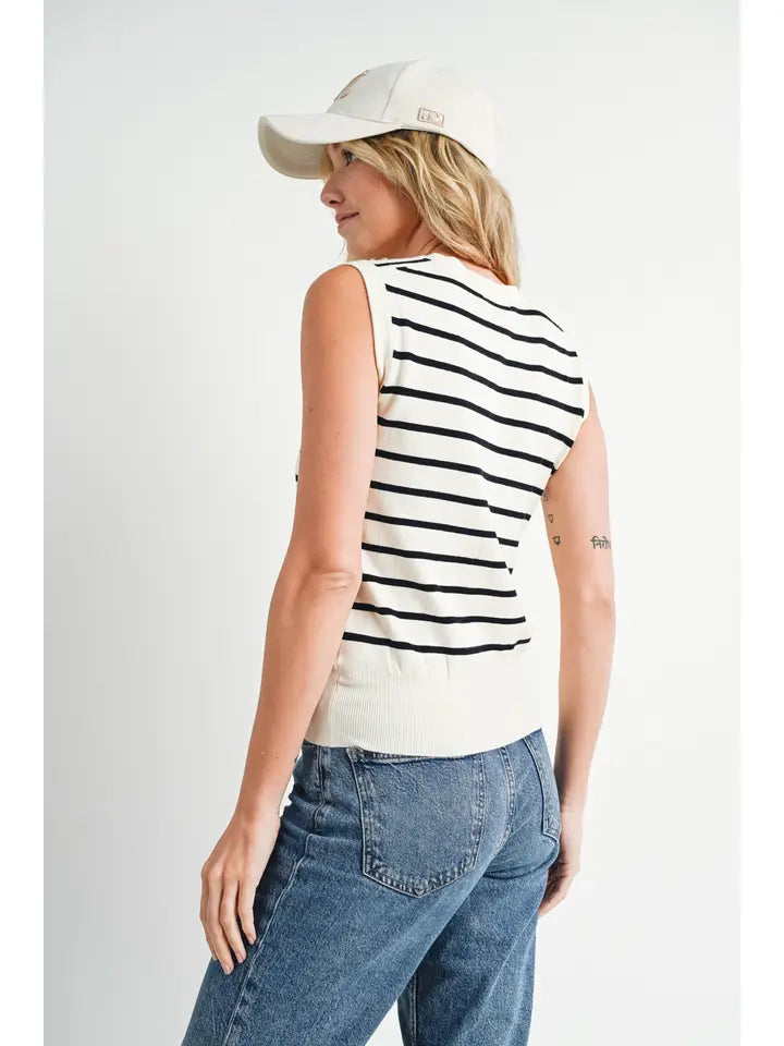 Striped Knit Tank