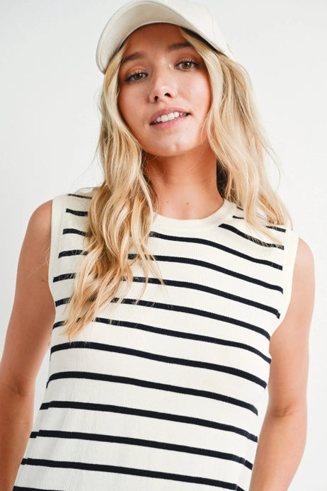 Striped Knit Tank